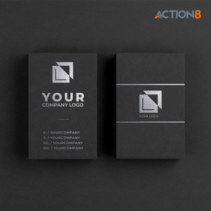 Business Cards with Silver Foil - Digital