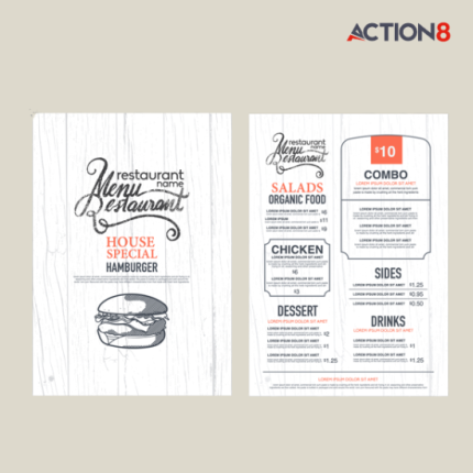 Menu Premium Finishes
