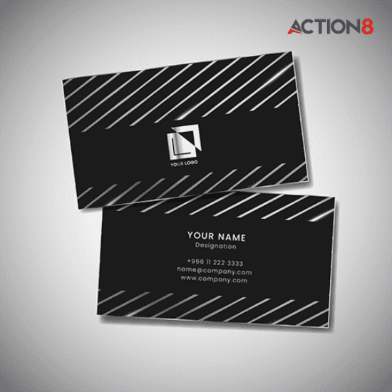 Business Card with Silver Print - Digital - Image 1